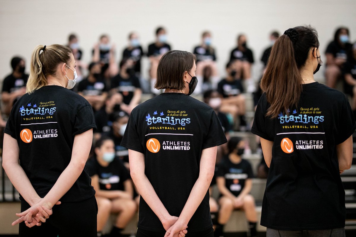 AUProSports's tweet photo. This week we are celebrating all that @StarlingsVBC does for young women and girls through volleyball 🏐
We are proud to partner with Starlings and support them in their mission to empower girls by providing access to the sport 💜

#AUVB x Starlings https://t.co/nSuTnMUvtV
