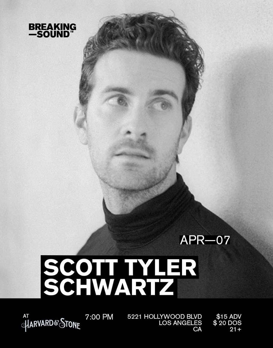 theshadowboxers's tweet photo. LA - Catch Scott at Harvard and Stone on Friday at 7PM! @BreakingSound 
Tickets: https://t.co/HKlZuvoEdZ https://t.co/jEtTzsobu6
