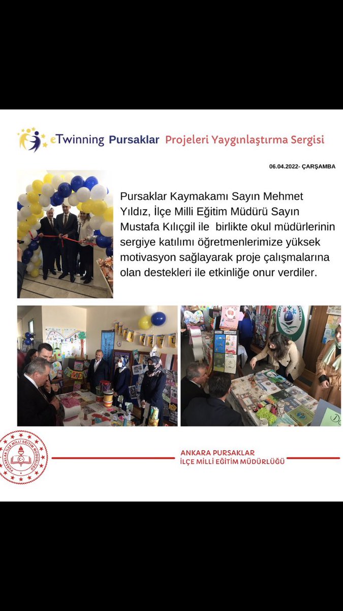 PursaklarMem's tweet photo. @eTwinning Projeleri yaygınlaştırma sergisine büyük emekler vererek hazırlanan 97 öğretmenimizin birbirinden değerli 111 projesini tek tek inceleyen,öğretmenlerimizden bilgiler alan ve Öğretmenlerimize bizzat teşekkür eden Kaymakamımız Sn @myildiz007’a şükranlarımızı sunuyoruz. https://t.co/kRFq7FBKaY
