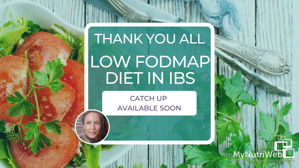 MyNutriWeb's tweet photo. 💙 💙 Wow - Fantastic webinar tonight👏🏽 . Thank you everyone for attending!
👏🏽 👏🏽 Big thanks to our speaker @realfood_doctor for the fantastic talk on #FODMAPScience
👀Catch up available soon👀
Good night all⭐ 🌙 #IBSAwarenessMonth #FODMAPScience https://t.co/S7JtQIEhuV
