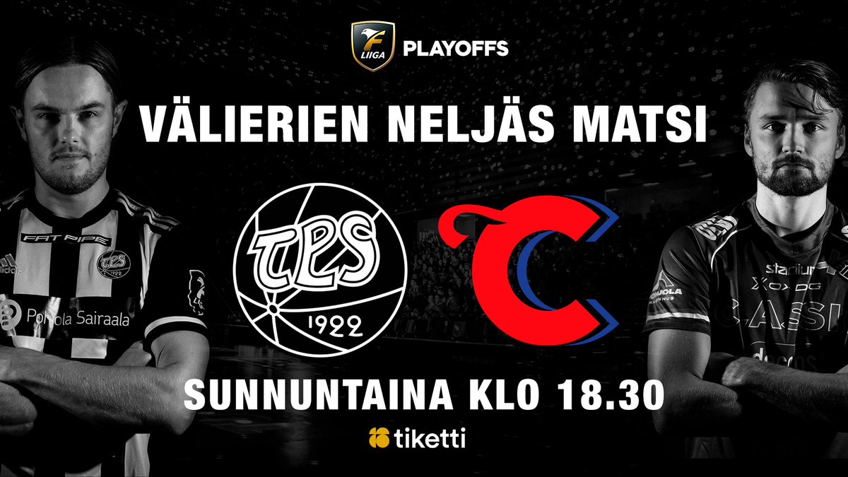 TPSSalibandy's tweet photo. Sunnuntaina Kupittaalla luvassa mustavalkoinen supersunnuntai eli päivä käyntiin naisten finaaleilla:
🕞 14.30 TPS 🆚 PSS
Ja siihen jälkiruuaksi välierien neljäs matsi:
🕢 18.30 TPS 🆚 Classic

Liput myynnissä @TIKETTIofficial:
https://t.co/Iucvklwze3
#fliiga #salibandy #TURKU https://t.co/zmnpXnzQG5