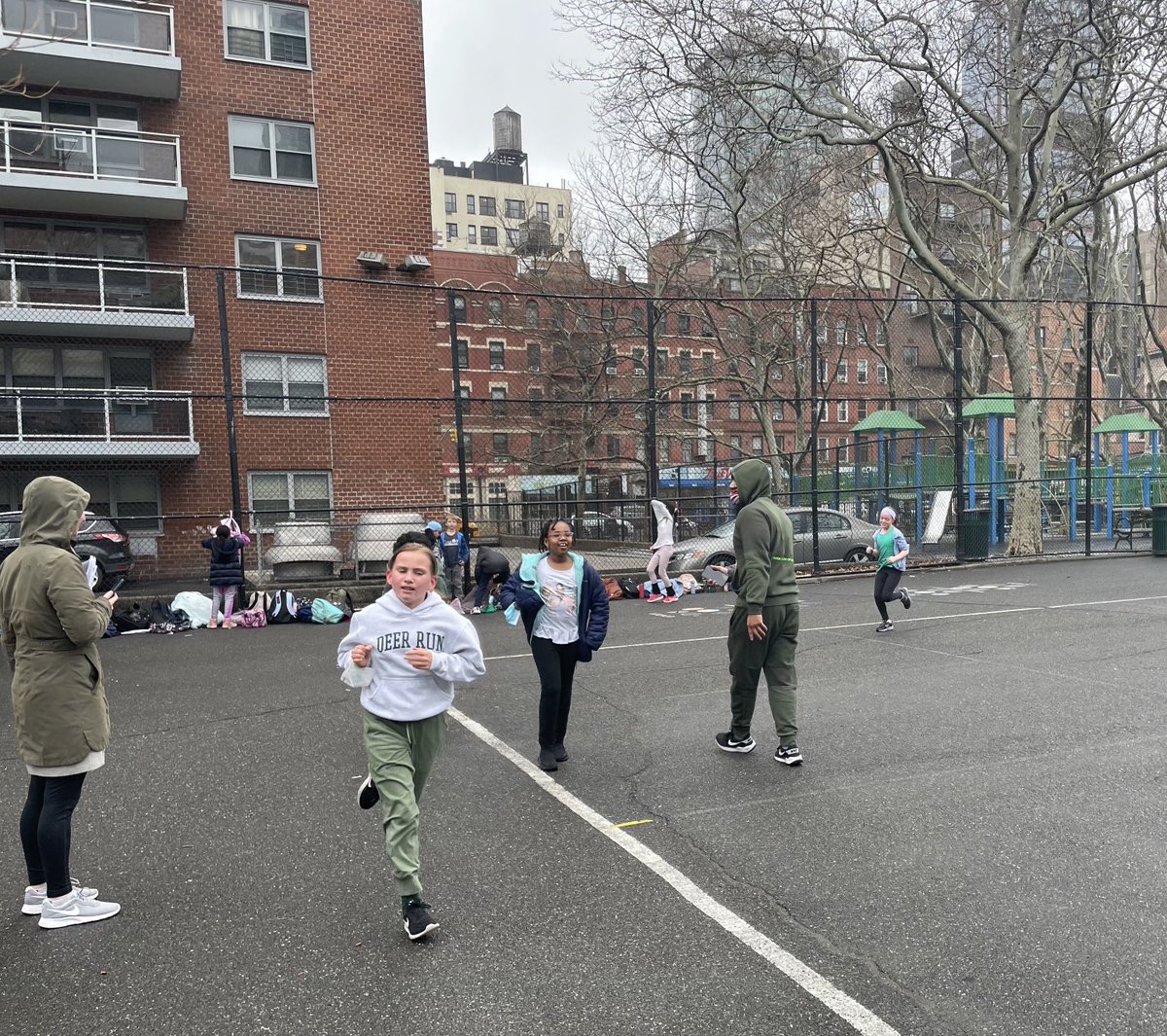 Our ⁦<a href="/nyrr/">New York Road Runners</a>⁩ Rising New York Road Runners 🏃🏻‍♂️ club kicked off the #spring season today. Rain 🌧 can’t hold us back!! #nyc