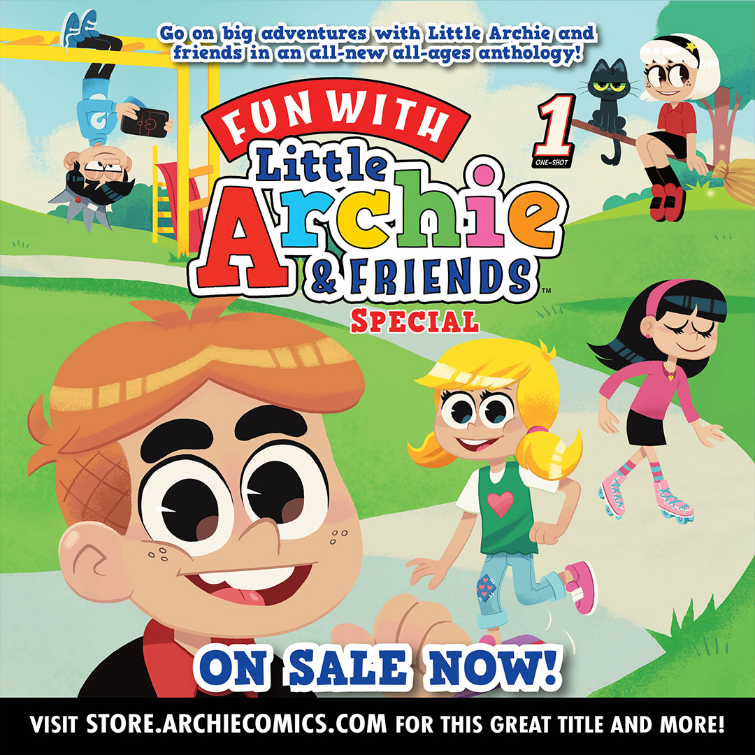 ArchieComics's tweet photo. Are you ready for more FUN WITH LITTLE ARCHIE AND FRIENDS? In this special One-Shot the gang find themselves transported into a new, fantastical game world inspired by their favorite hobbies! Don't miss it!
https://t.co/1gnThqTfv9
#ArchieComics #LittleArchie #Archie #Comics https://t.co/NwZMlQVMUQ