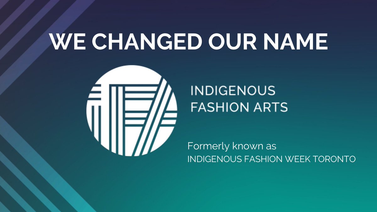 We have a new name! INDIGENOUS FASHION ARTS! 🥳 Our name has changed, but our mission has not – to nurture the deep connections between mainstream fashion, Indigenous art and traditional practice. Subscribe to our newsletter! indigenousfashionarts.com 
#ifwto #indigenousfashionarts