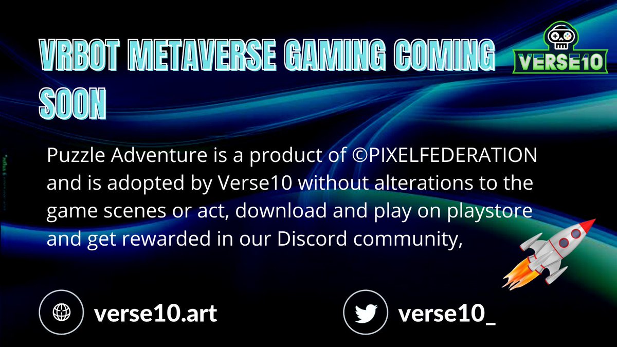 idungafasam's tweet photo. #VRBOT Metaverse Gaming coming soon in mobile and oculus.
✨ I know you are ready for this event 🤗💃
@Verse10_
#NFTs
$VSE
#P2E
#Metaverse
#BlockchainGaming
#CTbot Adrop RAM 0.5 Trx 50
https://t.co/52xUEfWpCy https://t.co/8CrcimHedH