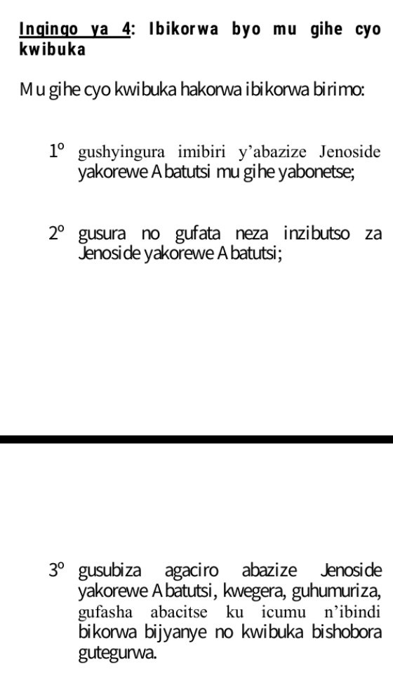 TalkLawRw's tweet photo. #KWIBUKA JENOSIDE YAKOREWE ABATUTSI BIHORAHO
Gahunda yo mu gihe cyo #Kwibuka28 igizwe n’icyumweru cy’ICYUNAMO (Kuva 7-13 Mata) n’iminsi 100 yo KWIBUKA izasozwa kuwa ya 03 Nyakanga
Mu CYUMWERU CY'ICYUNAMO ibikorwa #BYOSE birebana no kwishimisha + imyidagaduro BIRABUJIJWE
#RwOT https://t.co/iOo2PgsXEI