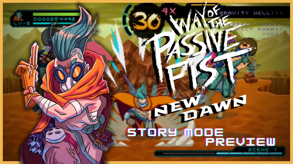 Today's #AprilIndies feature is Way of the Passive Fist, a brawler where combat heavily focuses on defensive abilities like parrying, dodging and dashing. It also features a unique and colorful 90s art style!

Video: youtu.be/F9Xah7sT1-4

<a href="/HHGamesInc/">Household Games</a> #indiegame #beatemup