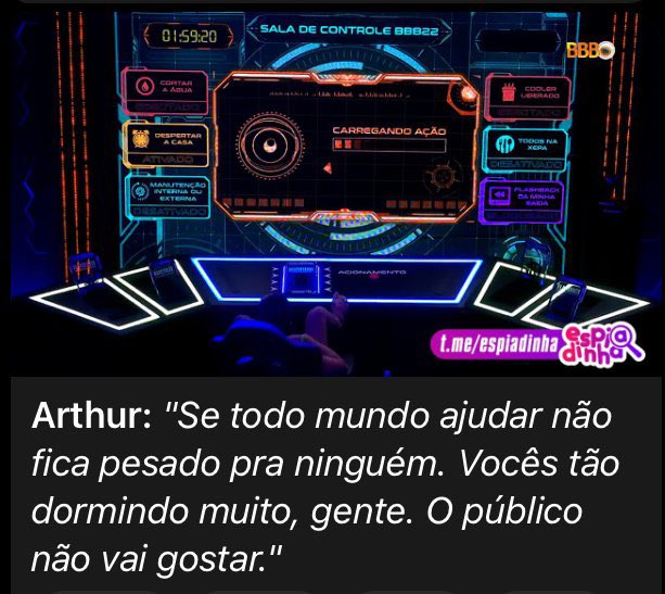 Dantinhas's tweet photo. Arthur não gostou de ver as meninas limpando a casa sozinhas enquanto os meninos dormiam e por isso acordou todo mundo. #BBB22  

prints: @canalespiadinha https://t.co/JiGeNv6pv1