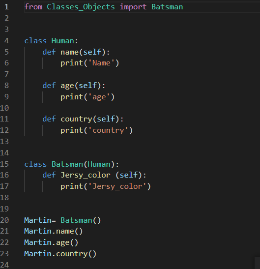 justtocode's tweet photo. Day 8 of #100daysofcodechallange
Inheritance in Python is my today's learning.
#python #coding #competativecoding #100DaysOfCode https://t.co/ZLI7hnFxJm