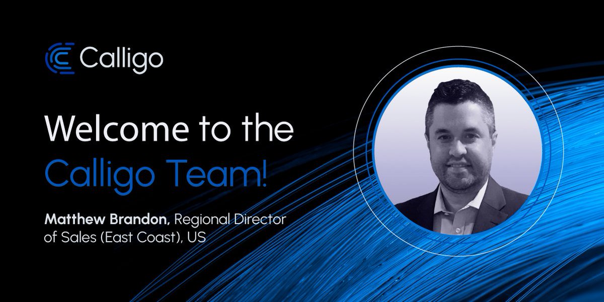 We're excited to announce that Matthew Brandon has joined the Calligo team as our Regional Director of Sales for the East Coast, US. Welcome to the team, Matt! If you're interested in joining the Calligo team, you can view our current opportunities here: hubs.ly/Q017y8dp0