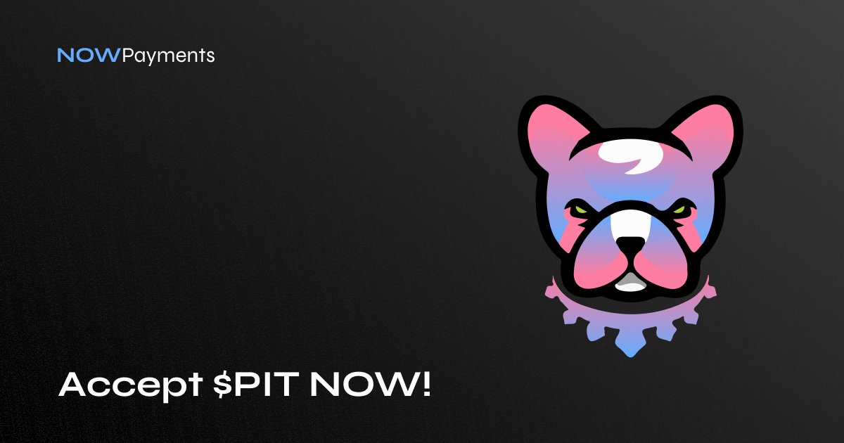 NOWPayments_io's tweet image. #PitbullArmy, great news!

@BscPitbull x nowpayments.io is here!🎉

From NOW on you can use $PIT for:

💸Payments, via API, #eCommerce plugins, invoices
🫂Donations, with widgets, links, buttons
🍾Mass Payouts, for salaries &amp;amp; bonuses

What are you most excited about?