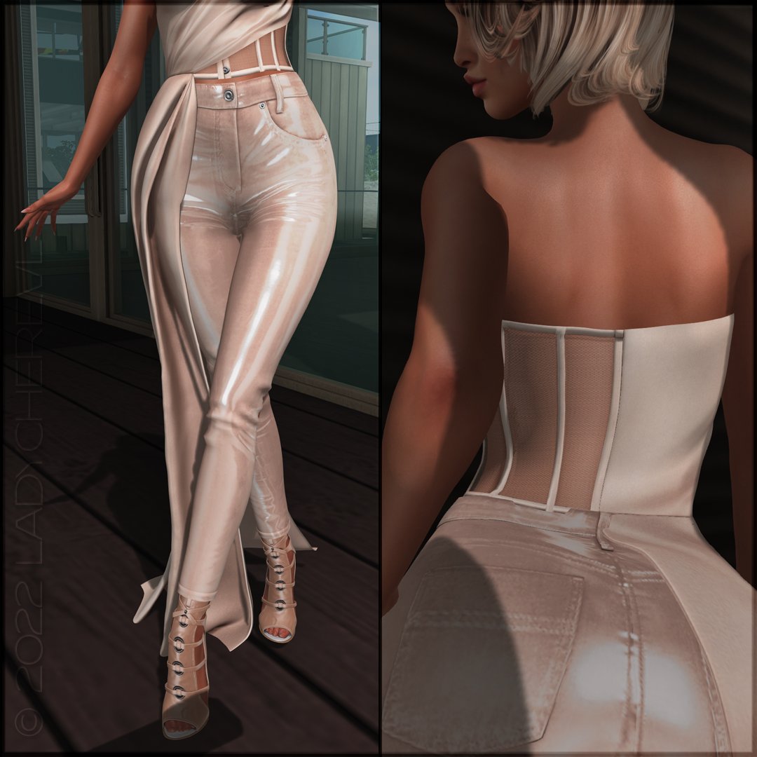 LadyChere's tweet photo. Never regret anything because at one time it was exactly what you wanted - Marilyn Monroe .
Hoskel Drape Top+High Rise Skinny pants  (#Rowne)
Adila Heels (#Mangula)
Hair (#Doux)
.
#secondlife 
#secondlifeavi 
#secondlifeavatar
#secondlifemodel 
#secondlifefashion
#secondlifestyle https://t.co/KK3gNInZv9