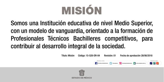 ConalepBQA's tweet photo. Somos una institución educativa de nivel Medio Superior de vanguardia, orientado a la formación de Profesionales Técnicos Bachilleres competitivos.  
@Conalep_Edomex
#ApasionadamenteCONALEP #FormandoBiografíasExitosas https://t.co/PiWuGxUa17
