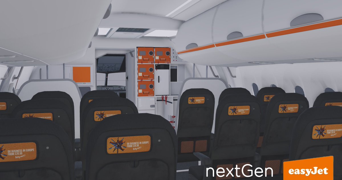 easyJetVirtuaI's tweet photo. Take to the skies for your next adventure onboard our new generation of easyJet aircraft. #easyjetnextgen #roaviation #airbus https://t.co/a9pBsNdixw