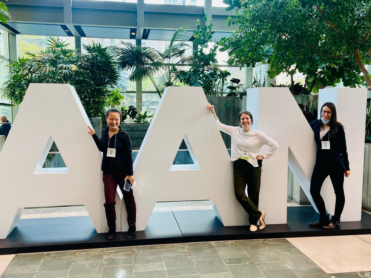 Love seeing <a href="/MXiangMD/">Xinran Maria Xiang, MD</a> <a href="/KellyAngelleMD/">Kelly Angelle</a> and Dr. Miller <a href="/AANMember/">American Academy of Neurology</a> #AANAM #NeuroTwitter
