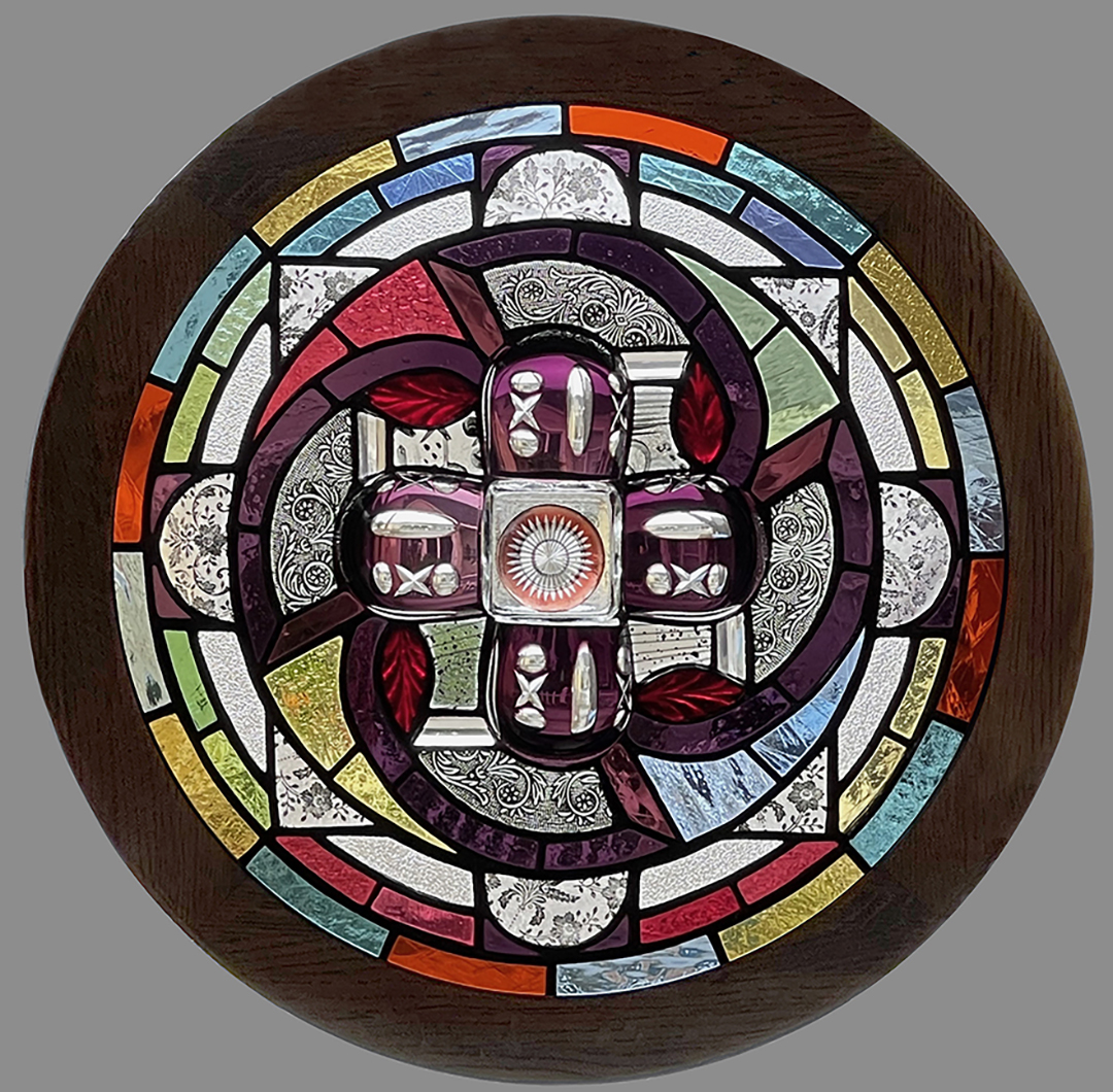 SVOpenStudios's tweet photo. See artist Andrew Leone at #SVOSOpenStudios May 7-8, Site #268 in Pacifica - "I've been creating and selling unique, ready to hang, art glass windows unlike any you've seen before."  https://t.co/U3ThFwEqsH #SVOS2022 #art https://t.co/3cC5jqQqf7