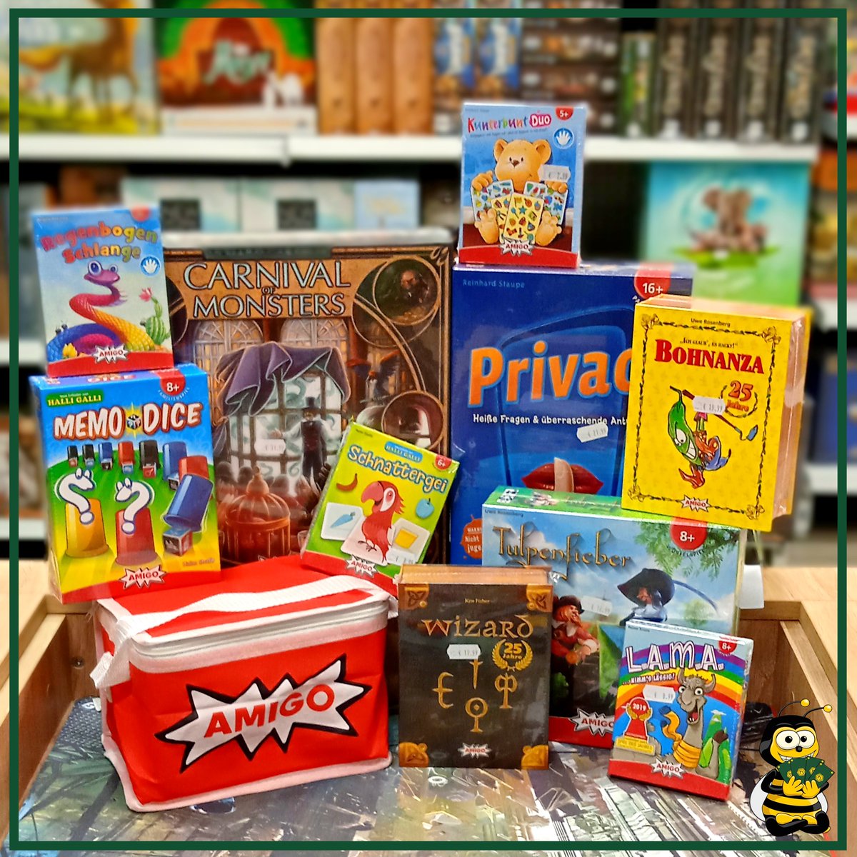 HiveworldKoeln's tweet photo. Die AMIGO-Freunde Aktion für den Frühling ist da!
Kaufe Amigo Spiel in einem Wert von mindestens 15 Euro und bekomme eine Mini-Kühltasche gratis dazu!
Mehr gibt's im Blog ⬇️
https://t.co/vo9RPu7lhE
————————————
@AMIGOSpiele #AmigoSpiele #Brettspiele #Gesellschaftsspiele https://t.co/uzCZUfaieX