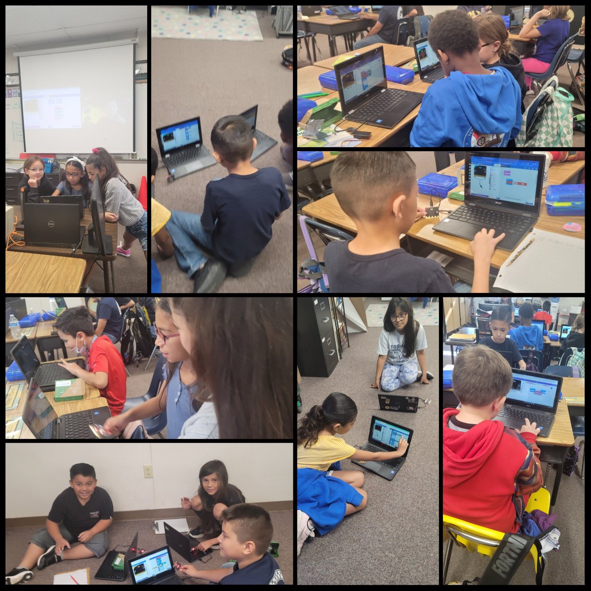 Amazing things are happening in @sandyultrarun's class today with @microbit_edu! Outstanding innovators! #IEinnovationday #Innovationday #IEmicrobitPLN @SBCSS_EdTech @Sonal_EDU @MsNyreeClark @KatieHenryDays