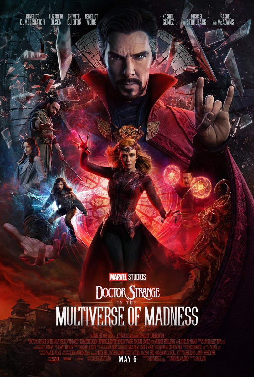 michaelp93's tweet photo. Elizabeth Olsen front and center on all three Doctor Strange in the Multiverse of Madness posters is what I call excellent promo. 👏👏

Can’t wait for Wanda Maximoff to steal the show (and our hearts!) all over again! 

#DoctorStrange  #ScarletWitch #MultiverseOfMadness https://t.co/E9D4paNVQB