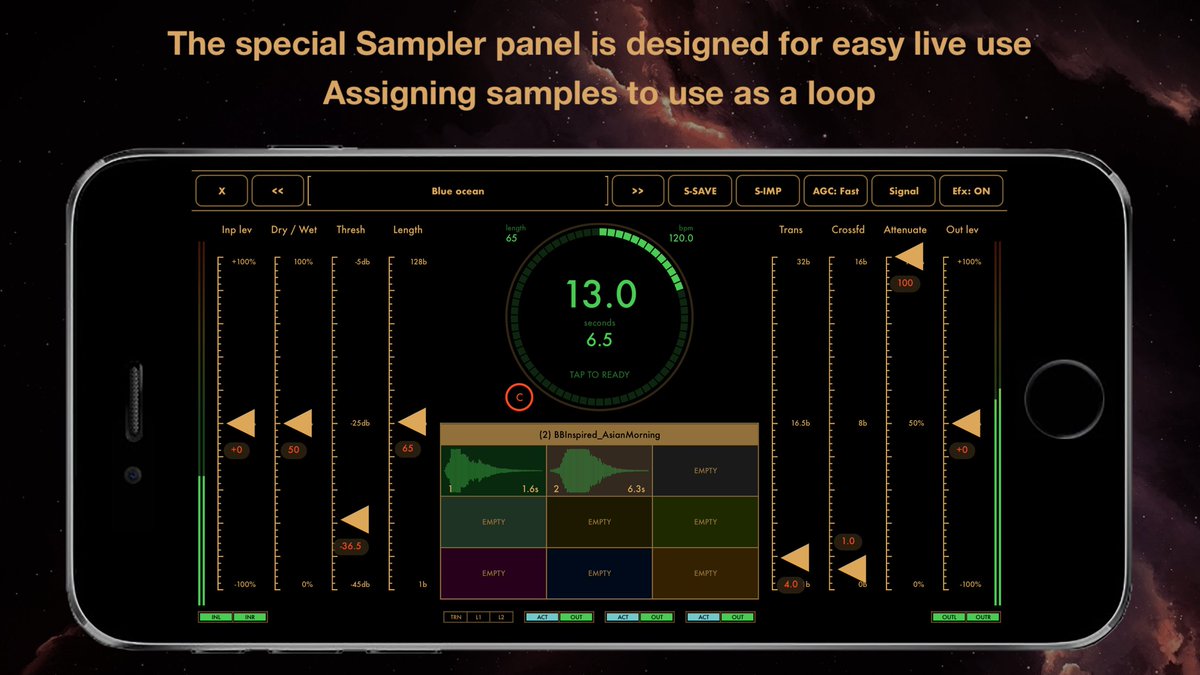 zzzwiw's tweet image. SpaceFields app ver 1.2 coming soon! motion-soundscape.blogspot.com #spacefields #mangler #reverb #looper #sampler #atmospheric #cosmic #soundscapes #noise #sounddesign