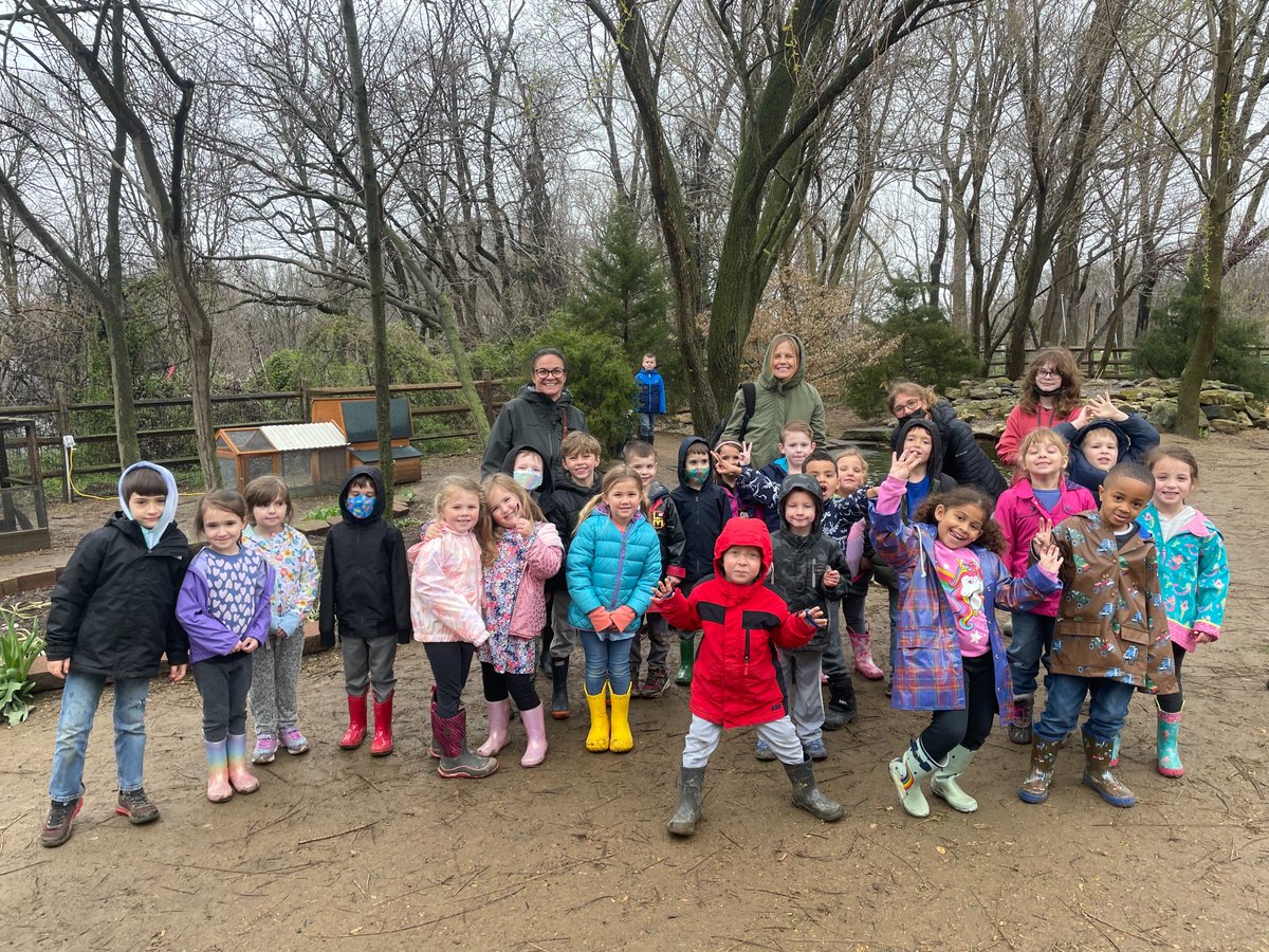 AGCharter's tweet photo. Kindergarten students are visiting the Micro Farm this morning! Here's a photo of almost everyone from one of the rotating groups. #agcharter #spiritandsuccess #microfarm #AgEducation https://t.co/w7Q6jhzpVC