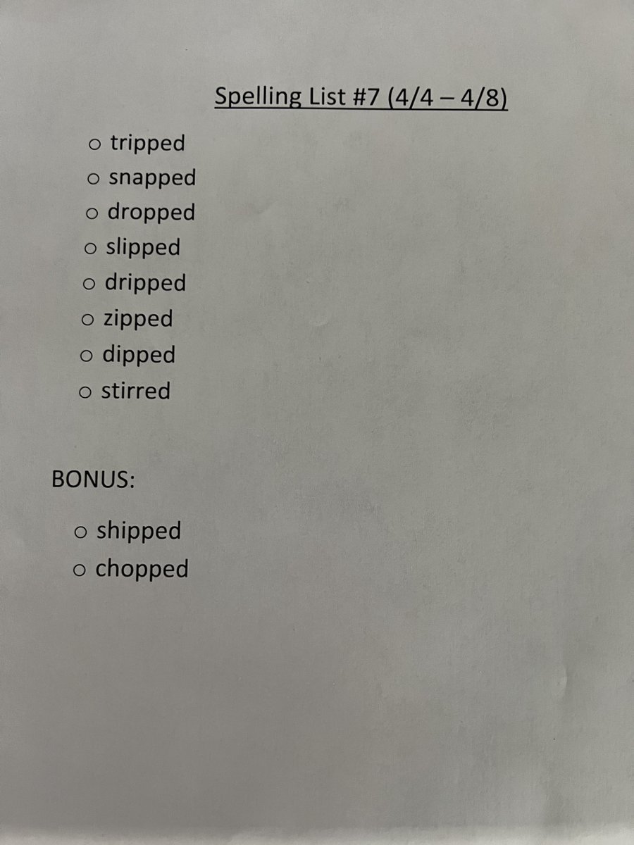 rickjaydub's tweet photo. My daughter's spelling word list for early April - or, another way to put it, a descriptive list of this week's market action LOL https://t.co/IGyI6lMdrQ