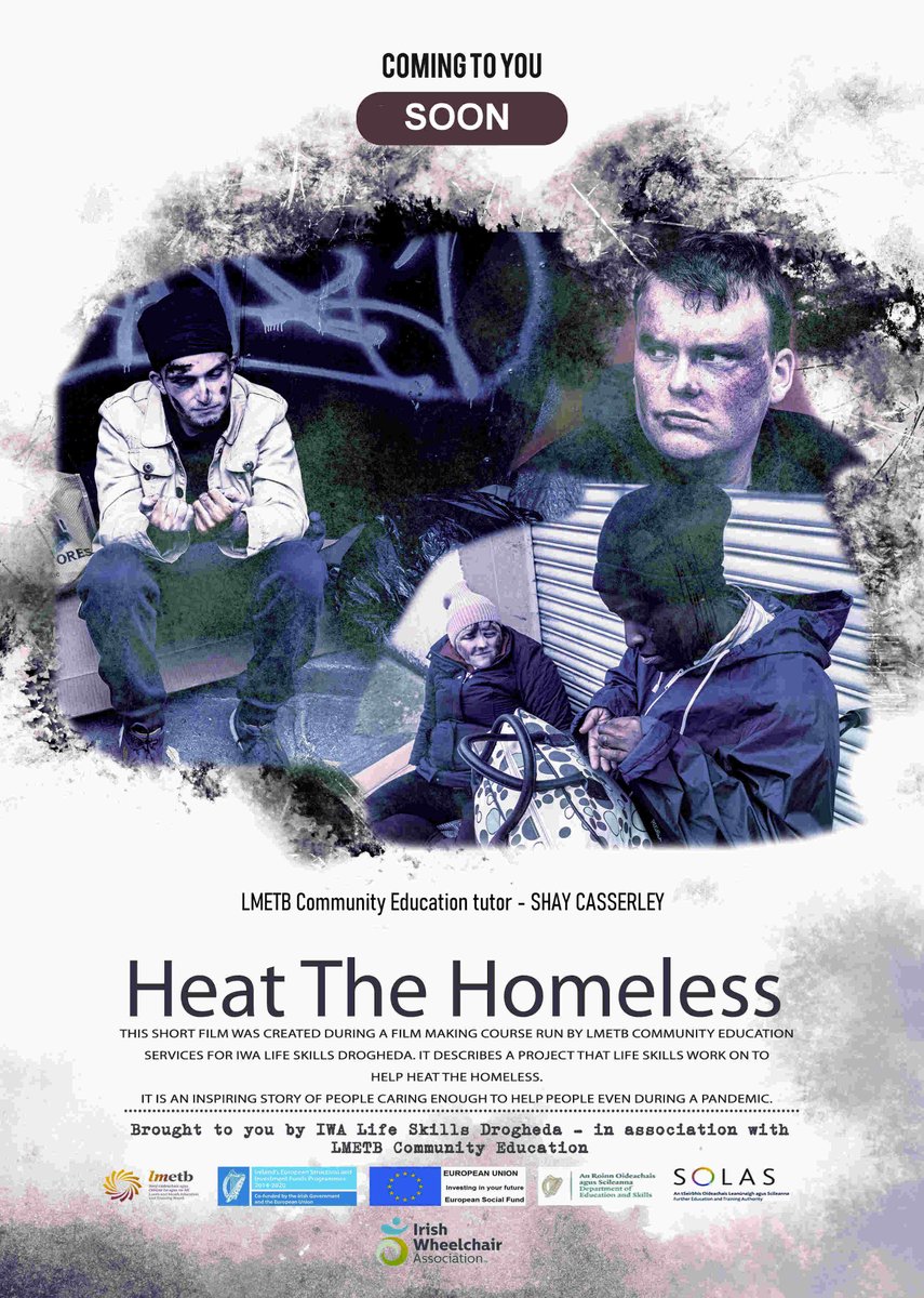 Congrats to IWA Life Skills Drogheda for being shortlisted for their Heat the Homeless Project - we have produced a film in association with #lmetbcommunityeducation which will showcase this amazing project......𝗖𝗼𝗺𝗶𝗻𝗴 𝘀𝗼𝗼𝗻 𝘁𝗼 𝗮 𝘀𝗰𝗿𝗲𝗲𝗻 𝗻𝗲𝗮𝗿 𝘆𝗼𝘂...!