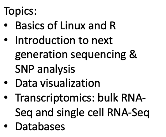 Please RT:
The Glasgow #Bioinformatics Summer School is back - in person! 

29/08 – 02/09/2022
Cost: £600.- for academics / £1.000.- commercial

Great feedback over the years, learning #Linux, #R, genotyping, #scrnaseq -#workshop  

For more information bit.ly/2PeYDxR
