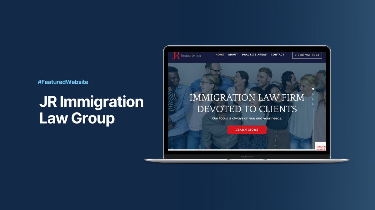Law_Firm_Sites's tweet photo. Today’s #FeaturedWebsite is JR Immigration Law Group.
We love the mix of typography on this site, strategically using serifs and sans serifs.
Be sure to check out the rest of the site here: https://t.co/GumYxPVxa7
#Lawyer #WebDesign https://t.co/Kea9UyBlJb