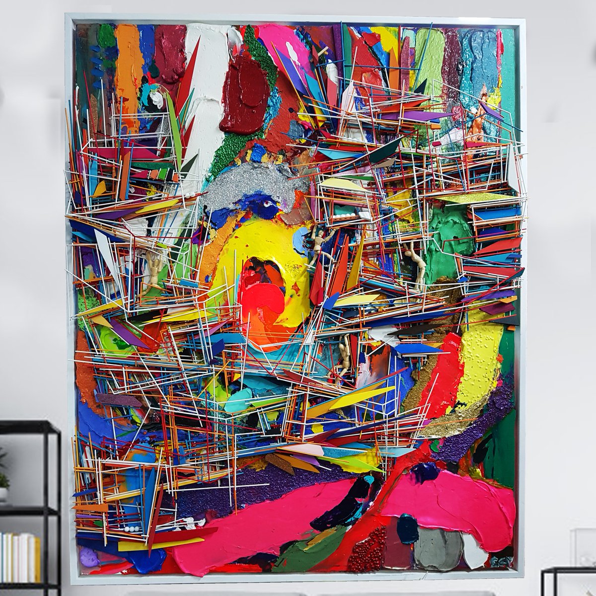 "AUTOMATIX"
48"x60"x6" - Mixed Media on cradled birch panel. 
#painting #acrylicpainting #artwork #art #mixedmedia