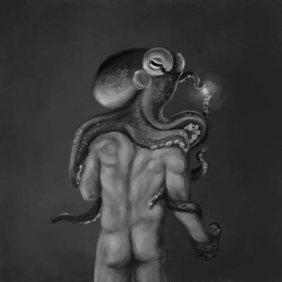 sahilartfusion's tweet photo. ๐I thought of this idea while sleeping, I think I should increase my sleeping hours๐ ๐
.
.
#illustration #illustrationartists #kritaart #krita #painting #paintingoftheday #artoftheday #art #artwork #octopus #monster #parasite #humanfigure #humanfiguredrawing https://t.co/1VkLyeOq5f