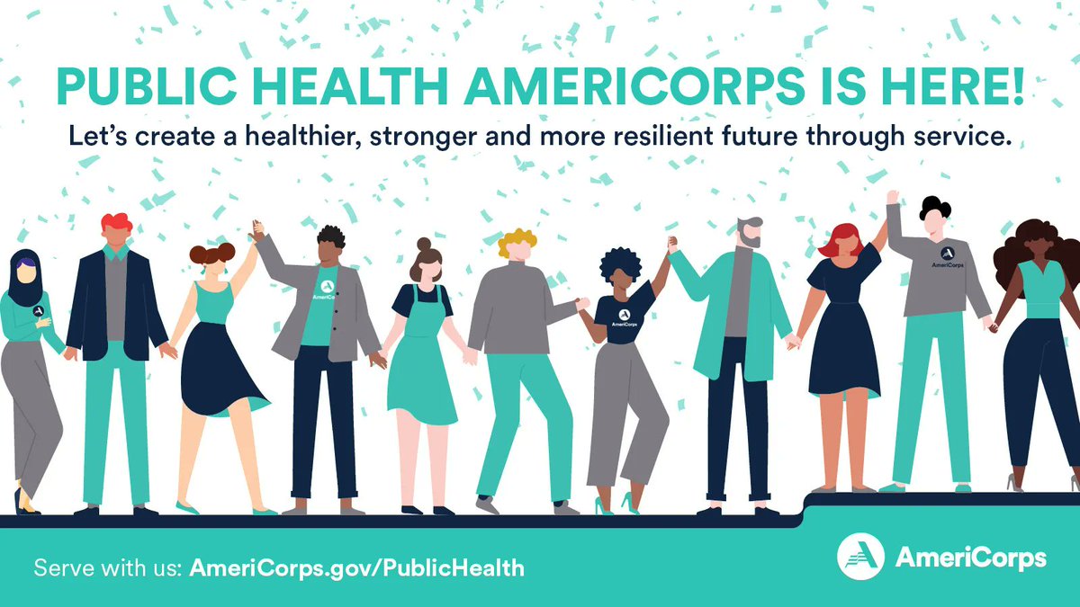 rmhnewyork's tweet photo. Hip, Hip, Hooray! #PublicHealthAmeriCorps is here – this #NPHW we’re thrilled to join @AmeriCorps + @CDCgov to create a healthier, stronger and more resilient future through service. Be a part of history and serve with our inaugural corps. Learn more: https://t.co/xQg4e2YWHR https://t.co/d4sgKwLLgt