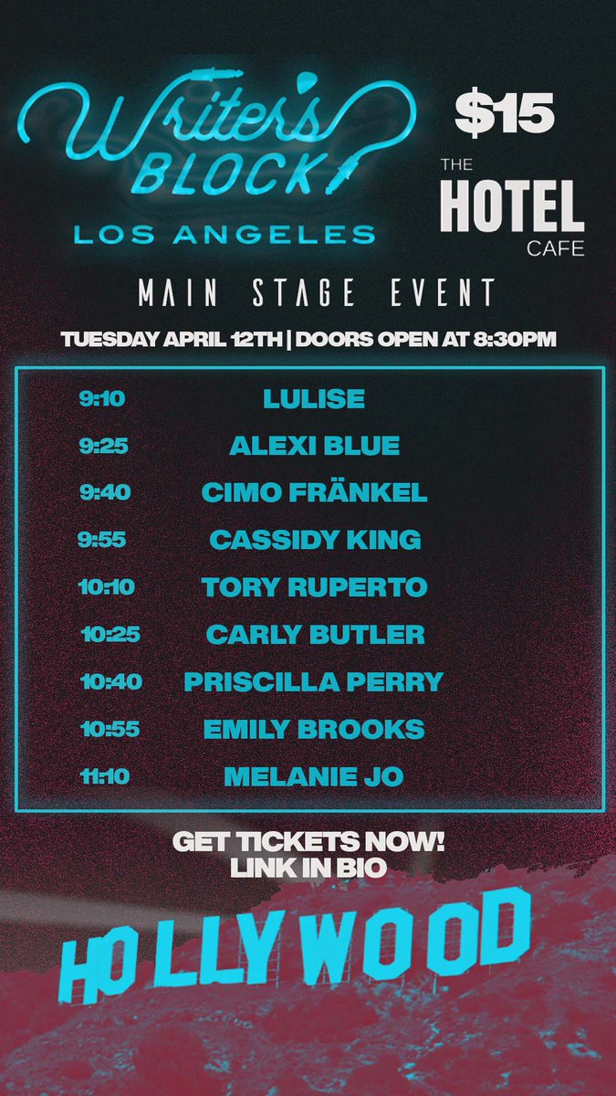 cimofrankel's tweet image. Join me and a great lineup of songwriters at @thehotelcafe / April 12 / Tickets:  new.hotelcafe.com/event/writers-…