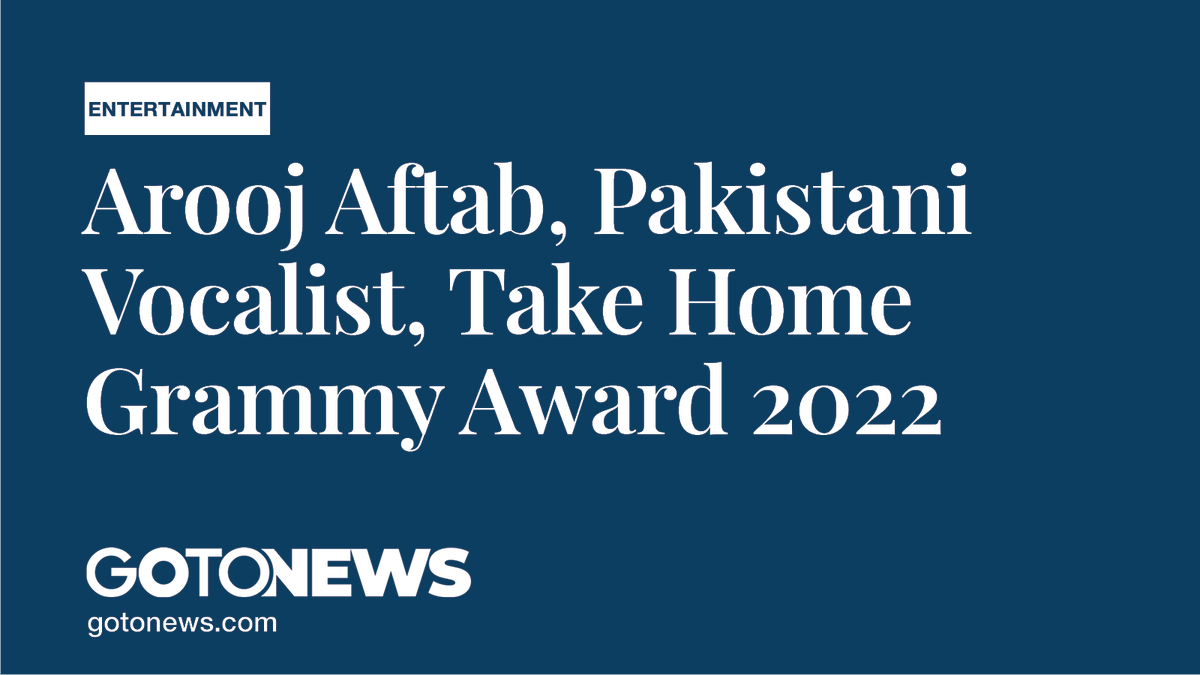 Gotonewsdotcom's tweet photo. Arooj Aftab, Pakistani Vocalist, take home Grammy Award 2022.
https://t.co/Yjju1dU0Aj
#AroojAftab #Pakistani #vocalist #Brooklyn #Grammyaward2022 #song #BestGlobalPerformance https://t.co/Z4DVb2BcOE