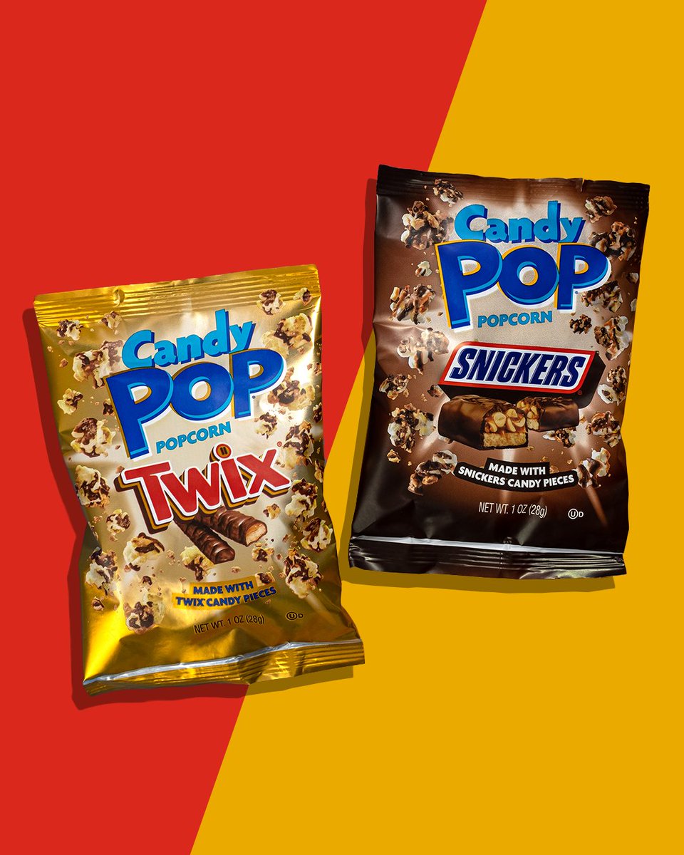 twix's tweet photo. Battle of the caramel popcorn. Which one are you snacking on? https://t.co/1qwoFJdLPD
