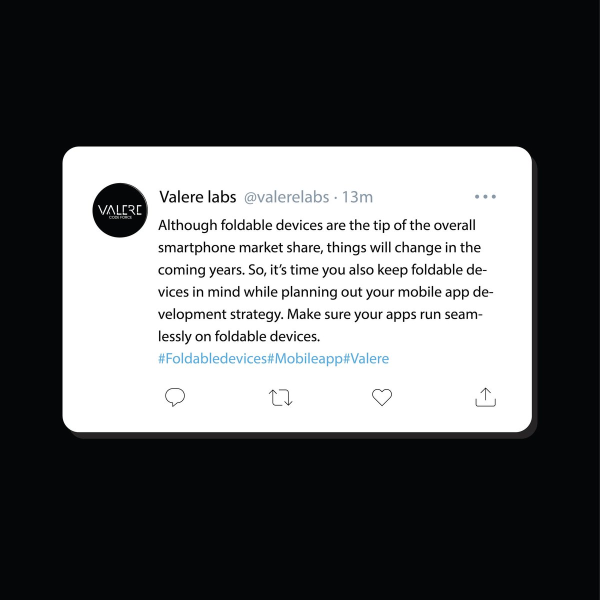 Valereglobal's tweet image. What future development do foldable devices hold!
#foldabledevices #mobileapp #valere #valerelabs