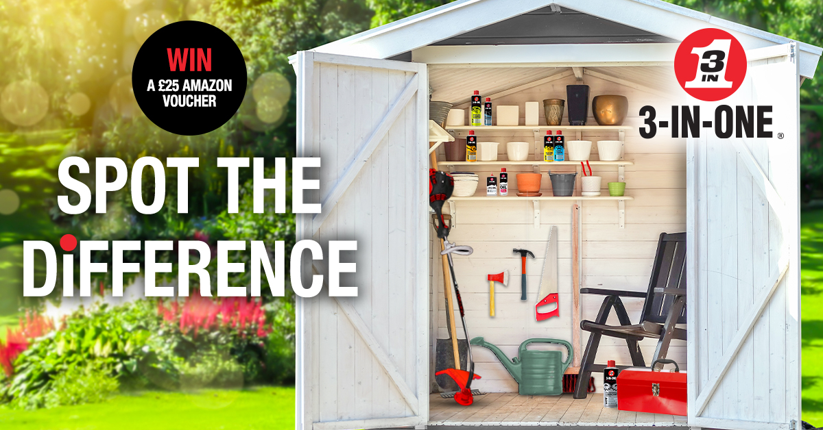 3InOneUK's tweet photo. Do you want to #win a £25 Amazon voucher to put towards your next #DIY project?
 
Here’s what you need to do:
 
1. Tell us the number of differences you can see 

2. Follow @3InOneUK 

3. Tag 3 friends who love DIY
 
#Competition ends midnight 13/04/2022 
 
T&amp;Cs apply https://t.co/c7aN7tMYmF