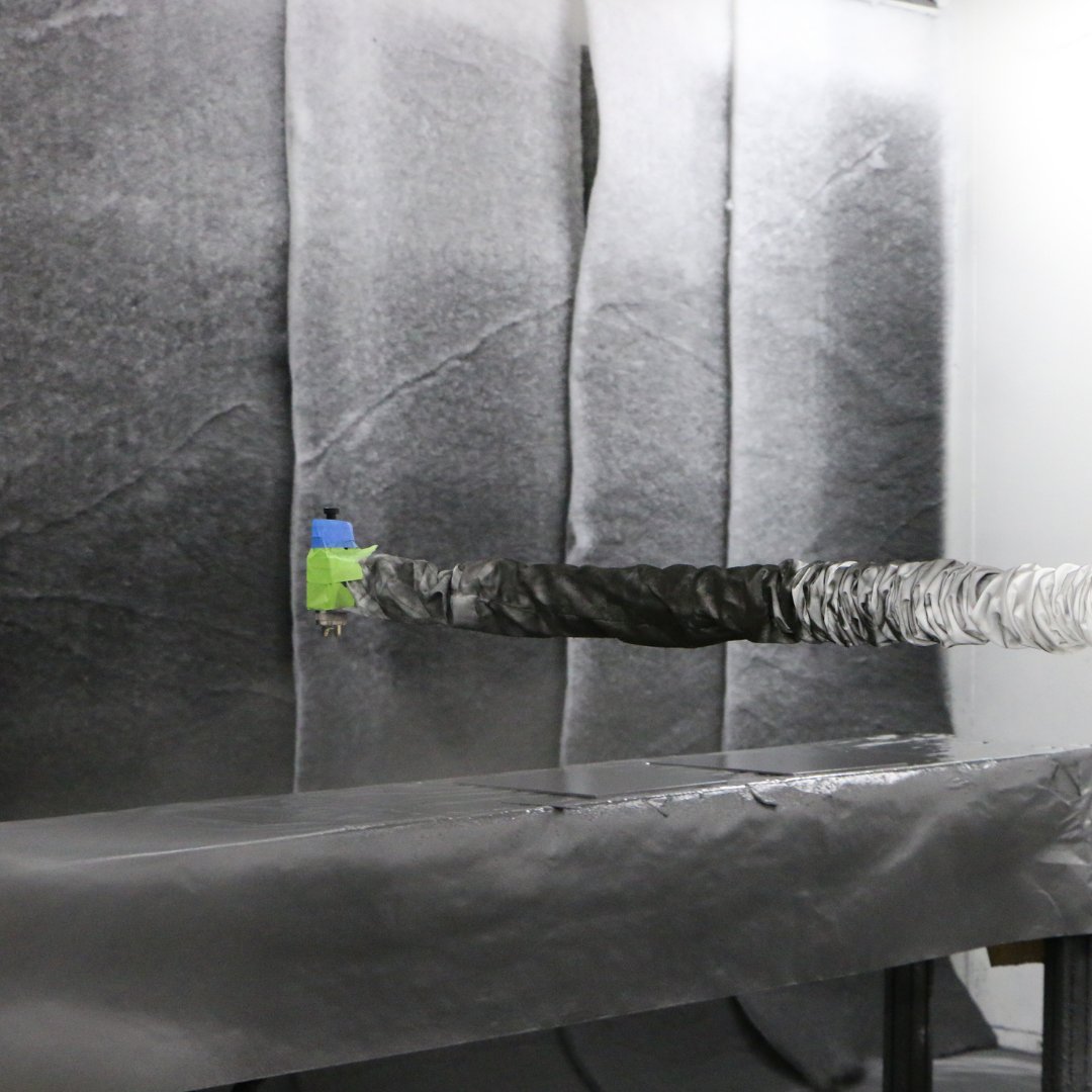 AmppOrg's tweet photo. In the military/aerospace industry, new robotic tech is being deployed to apply coatings to hypersonic flight hardware &amp; missiles. @Aerobotix_'s robots scan, sand, paint, &amp; measure to achieve the precision results required for hypersonic flight. 

#roboweek #nationalroboticsweek https://t.co/vP4KDAkciZ