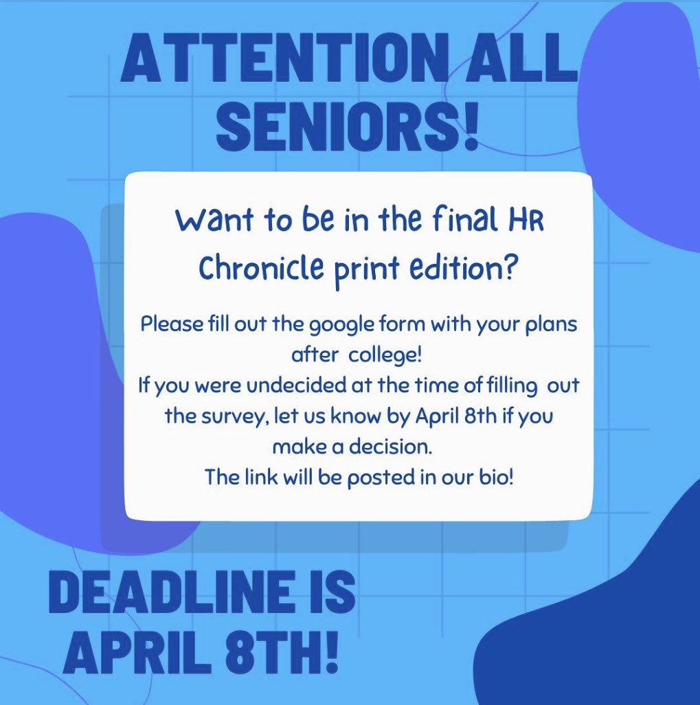 HRHS Chronicle tweet media