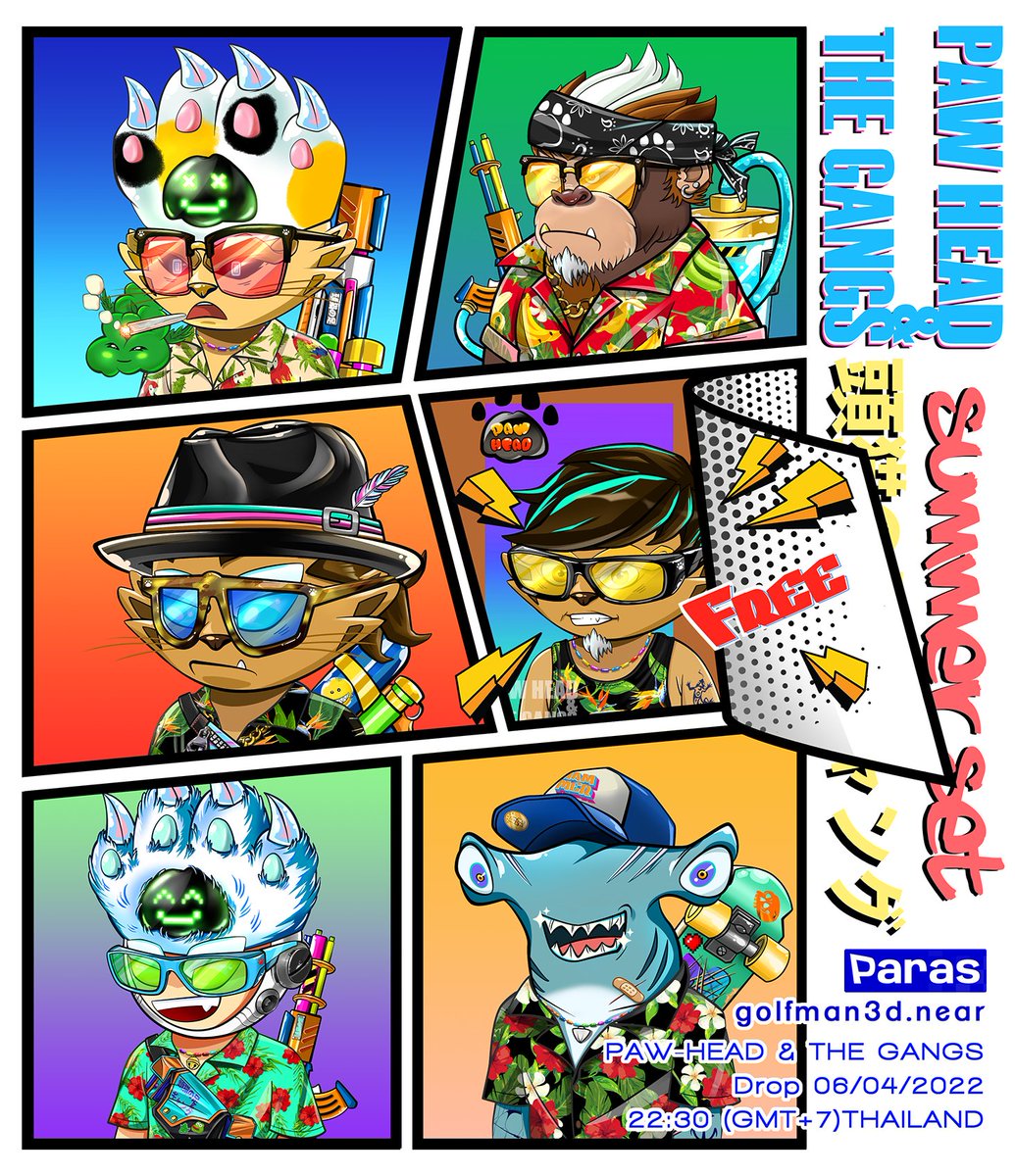 Drop now...!! SUMMER SET on PARAS  <a href="/ParasHQ/">Paras 🟩🟧</a> 
paras.id/collection/paw…

#art #nft #NFTThailand #nftart #NFTCommunity #nftcollectors #NFTs #NFTartis #NFTTHAILAND #paras #parasnft