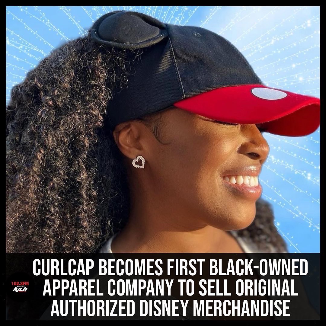 RadioFreeKJLH's tweet photo. 🎉 #CurlCap owned by #BritneySlade Becomes the First Black-Owned Apparel Company to Sell Original Authorized Disney Merchandise👏🏾✨
•
•
CurlCaps with Mickey and Minnie ears are now available for purchase at https://t.co/pfichNMSeU for $29.99 each! 📸 @CurlCap #RadioFreeKJLH https://t.co/YNccFS2OTE