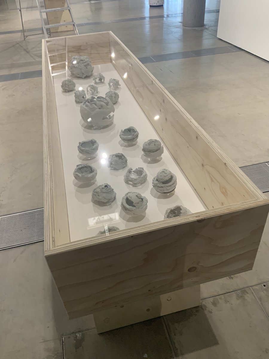 CollectiveAtmos's tweet photo. Atmospheric death masks
Planetary Assemblages features the work of two collectives The Manifest Data Lab and Monsoon Assemblages. Open until the end of the Month 
@lethabygallery  Kings Cross London  
@csm_news @OnassisStegi @ahrcpress @ual_climate https://t.co/d3ZsHQnIHZ