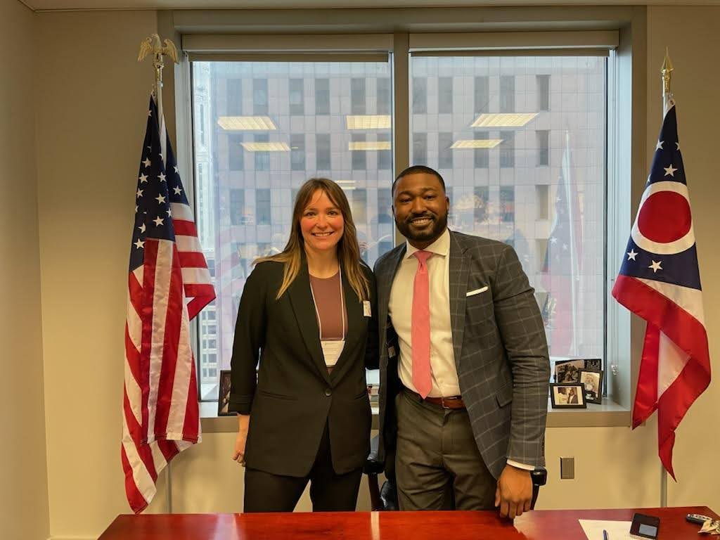 UnitedWayCLE's tweet photo. Meeting with @ElectMattDolan @tupchurch216  @KennyYuko about the importance of investing in the #health, #housing, and #economic needs in Greater Cleveland. @UnitedWayCLE https://t.co/jonXAr75Up