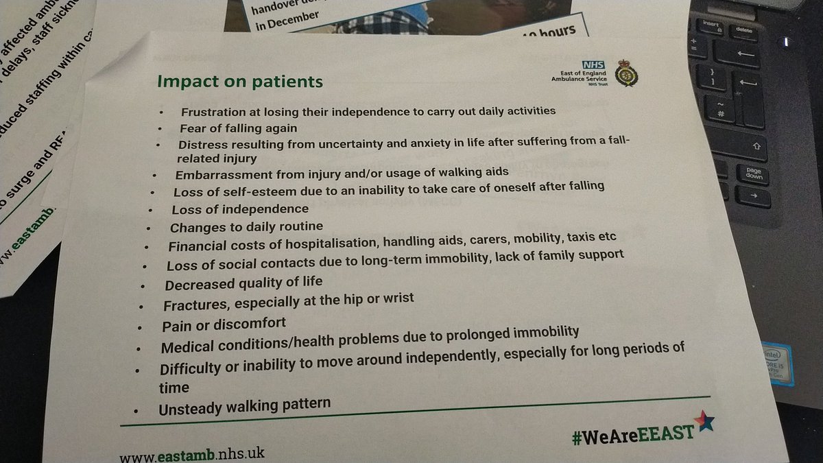 NkwilliamsNw's tweet photo. @SNEE_ICS honoured to be able to share an ambulance perspective on the impact of Falling on the elderly and how @EastEnglandAmb @EEAST_QI can positively change practice.
#PHM #Publichealthmanagement
@steve11010770 https://t.co/1XmpCNzaTt