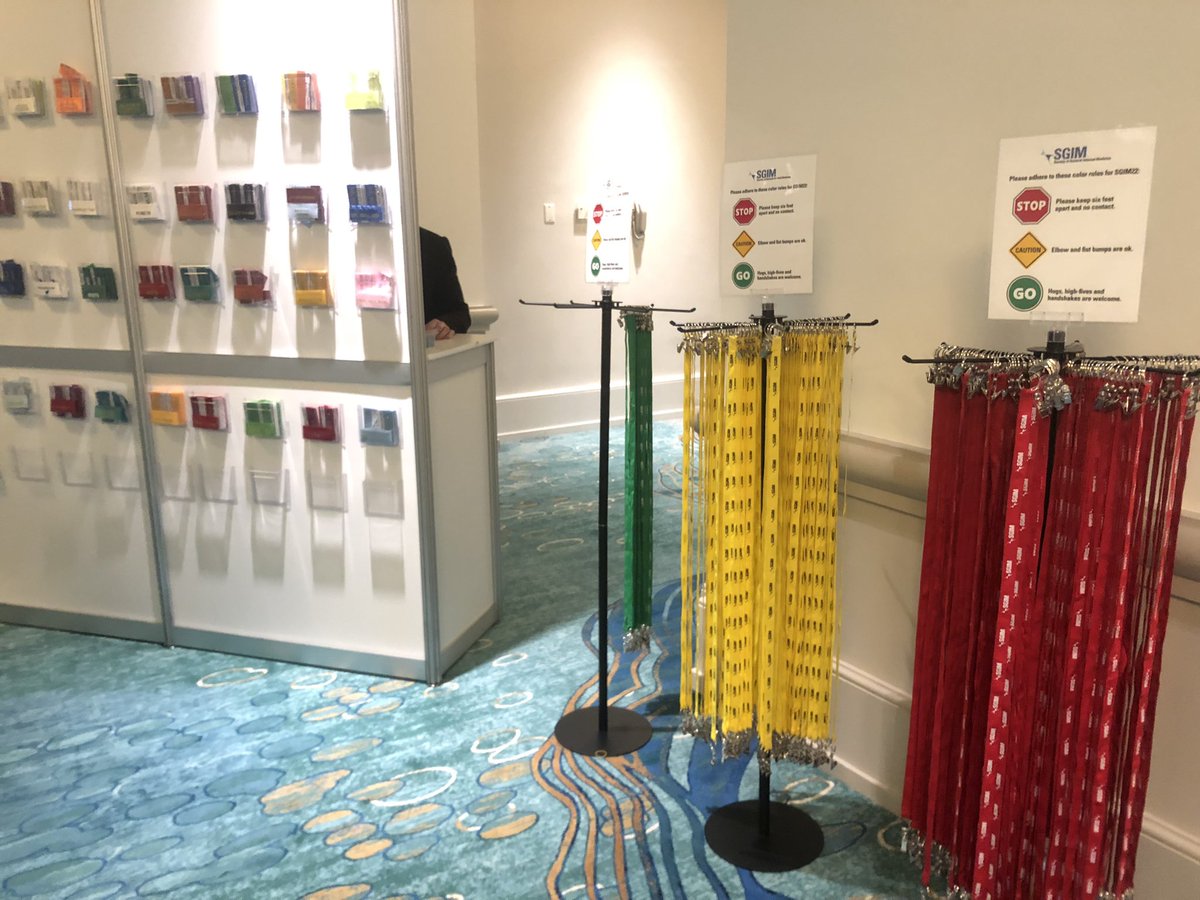 kd_valentine3's tweet photo. Choose a lanyard, choose your ribbons; #SGIM22 helping make everyone feel safe and included https://t.co/3TX4CscXQk