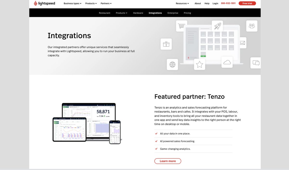 Super excited to be <a href="/LightspeedHQ/">Lightspeed Commerce</a>'s featured partner this month! Thanks for the support - it's always great working with you folks! 

#partnerships #POSpartner #hospitality #restaurants