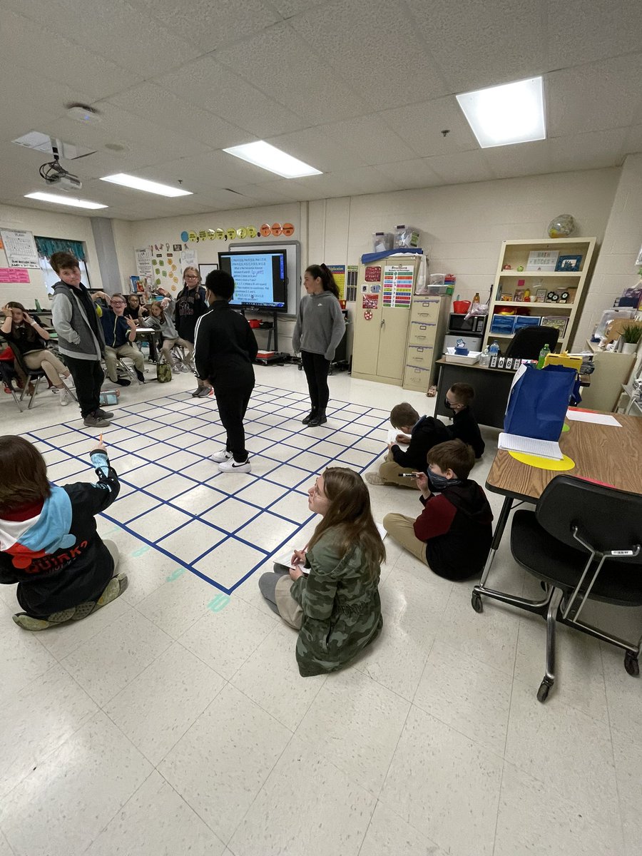 Math came to life today in 5th grade! Mrs. Baker created a life size coordinate grid for students to plot points and measure perimeter. Our teachers teach and our learners learn! #fifthgraderocks #MustangMindset #mightymustangs #bestschoolever @JMCSchools @suptking @Nelsonvol