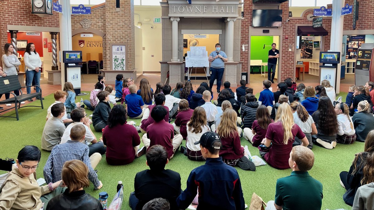 RockyConfe's tweet photo. FRONT RANGE SCHOOLS UNITE FOR ECONOMICS LESSON

By Marsha Bartulec–Fifth and sixth graders from four Front Range schools–Brighton Adventist Academy, HMS Richards school, Mile High Academy, and Vista Ridge Academy–united on March 31 to run a town for a day.
https://t.co/EITThKeWfx https://t.co/ohXIZzCPC0