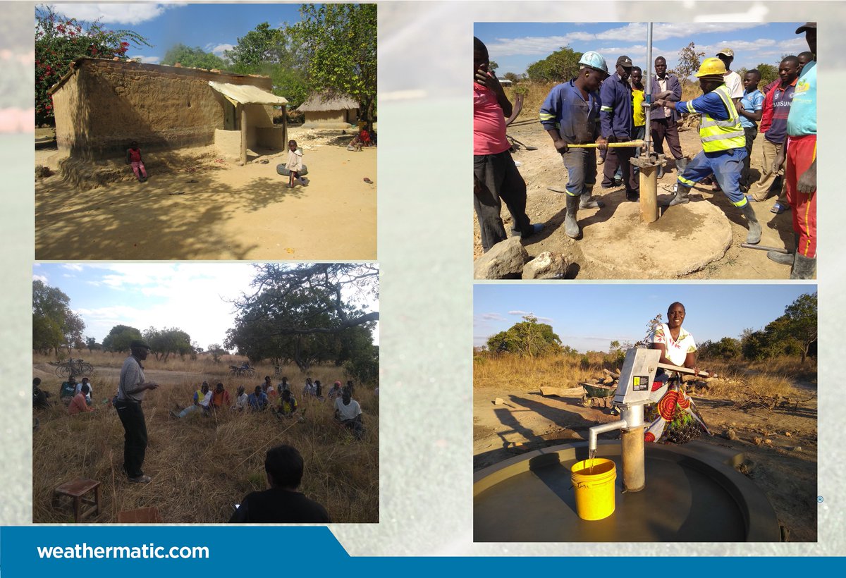 This #WaterWellWednesday we're happy to celebrate the gift of clean water with the Chisumpa Village of Zambia! Because of your support for Weathermatic and our #SaveWaterGiveLife initiative, over 217 residents now have a significantly higher quality of life!
