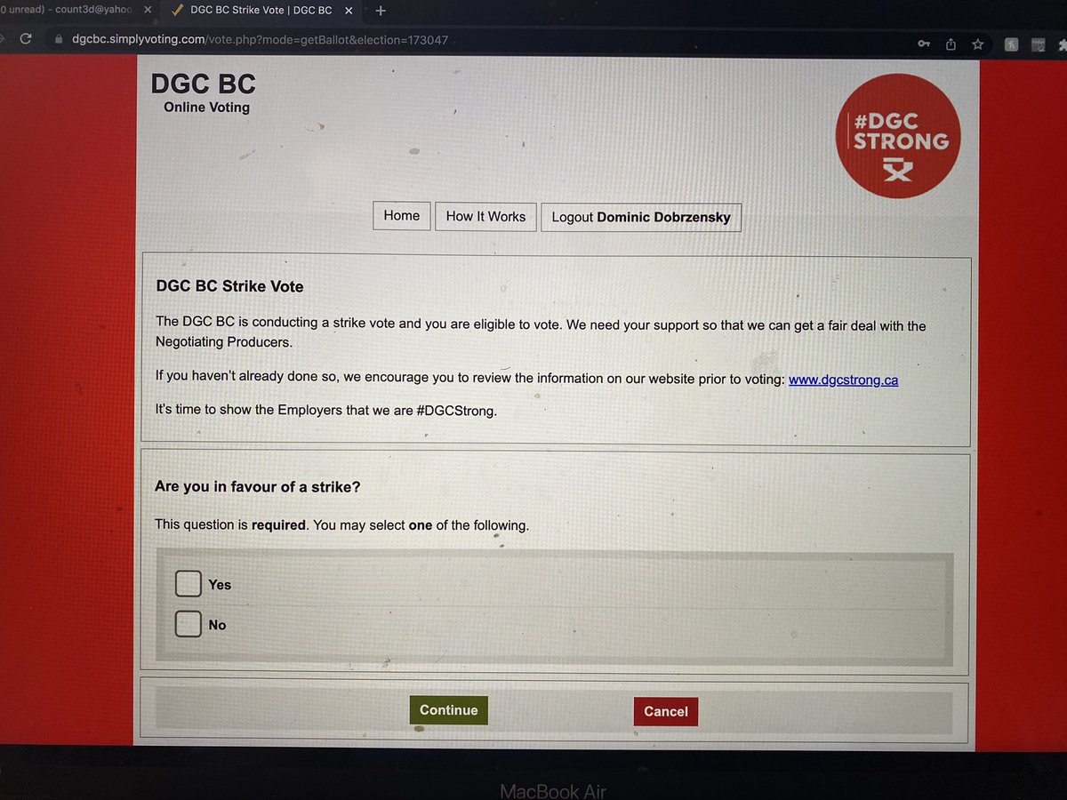 Count3D's tweet photo. Chills filling out this historic vote! #dgcstrong #dgcstrikevote https://t.co/BeCFcVDlmW